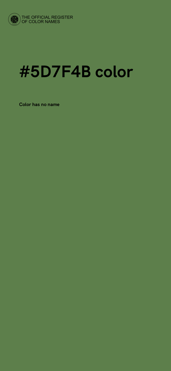 #5D7F4B color image