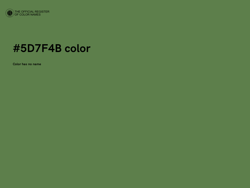 #5D7F4B color image