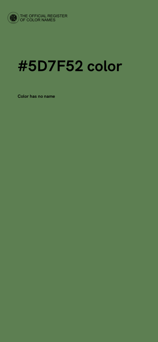 #5D7F52 color image