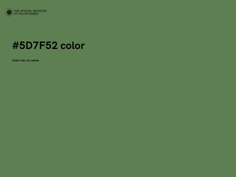 #5D7F52 color image