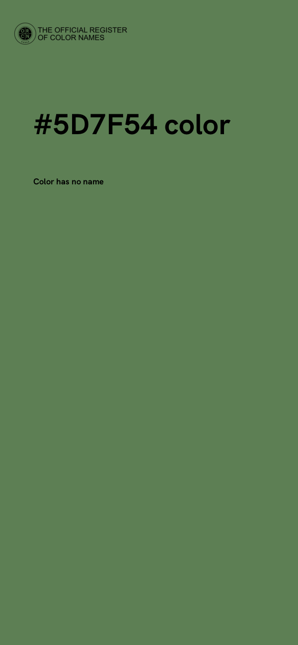 #5D7F54 color image
