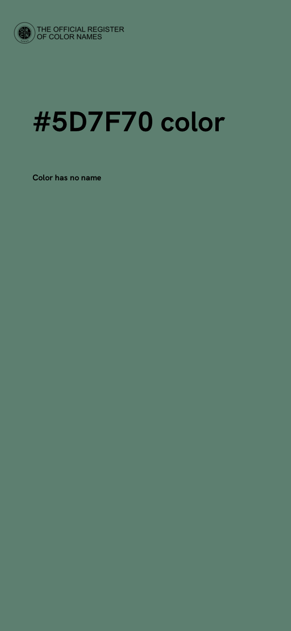 #5D7F70 color image