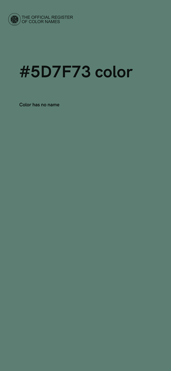 #5D7F73 color image
