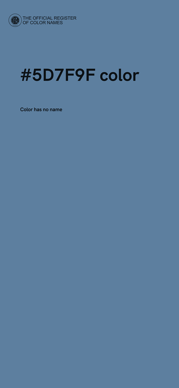 #5D7F9F color image