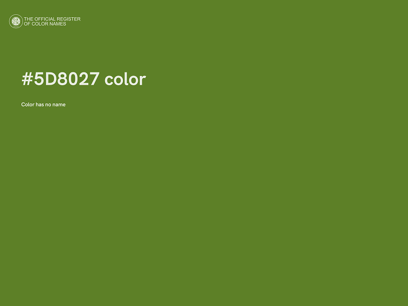 #5D8027 color image