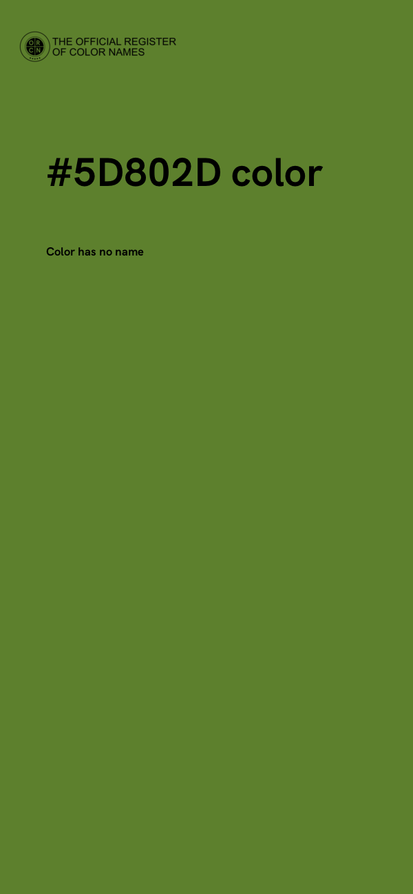 #5D802D color image
