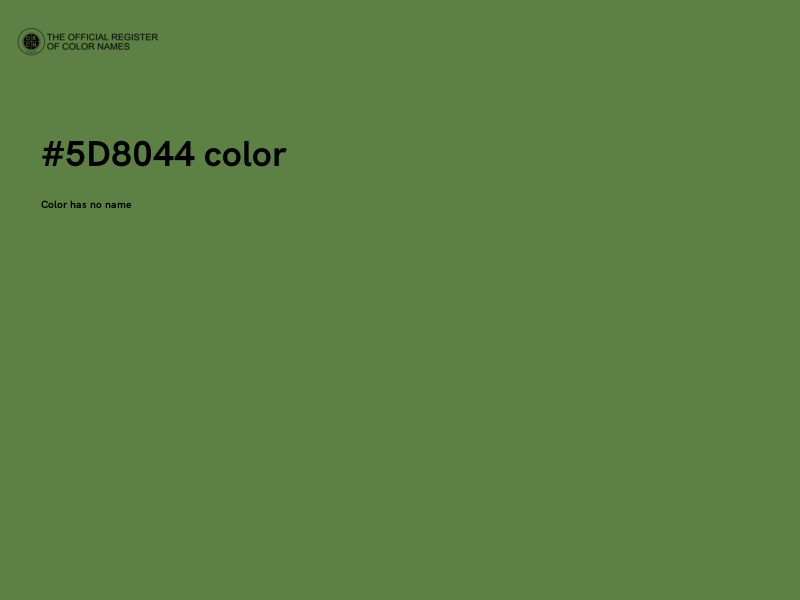 #5D8044 color image
