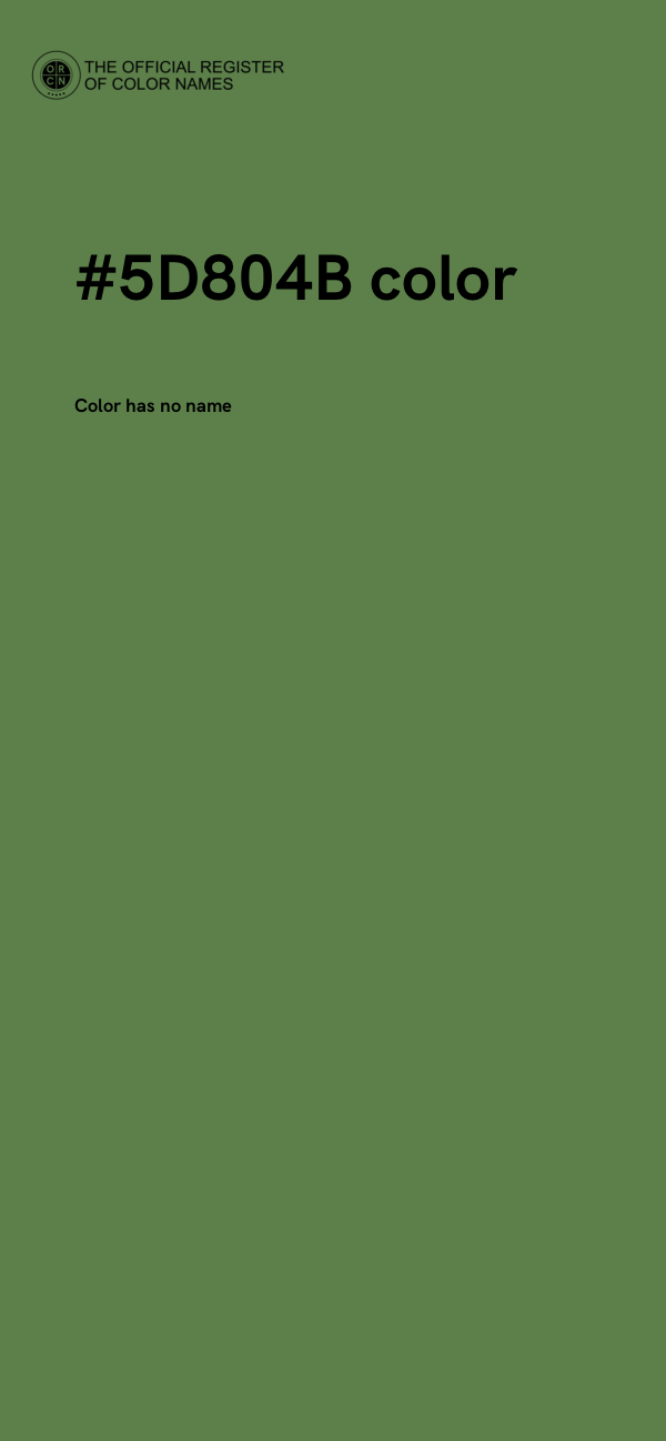 #5D804B color image