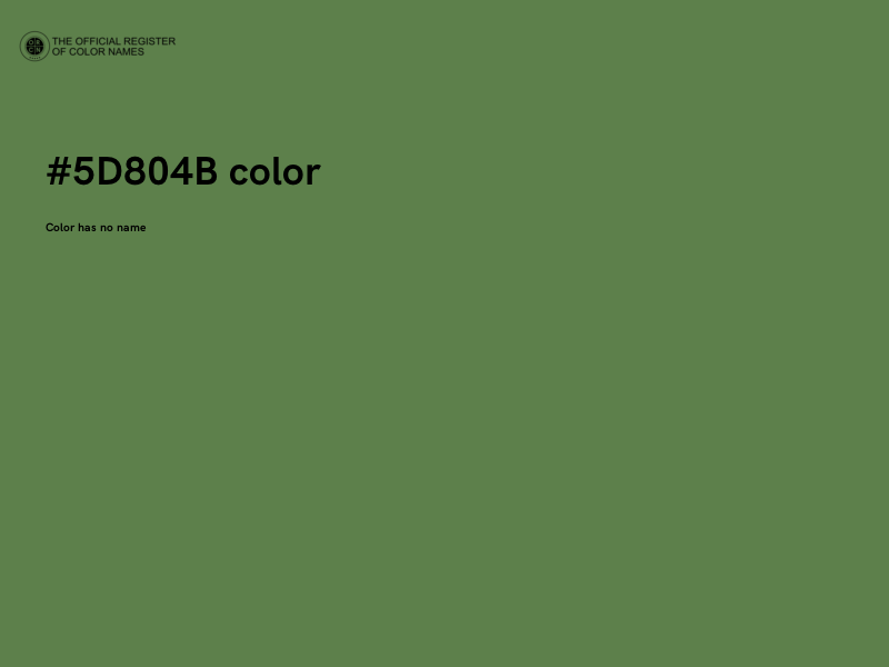 #5D804B color image