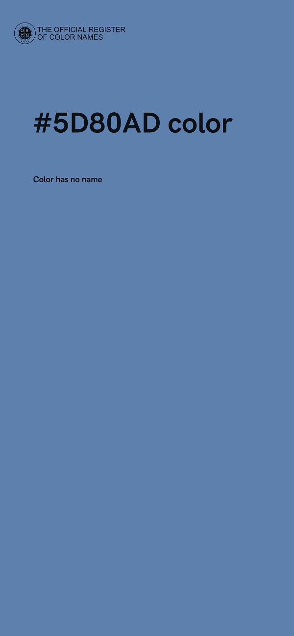 #5D80AD color image