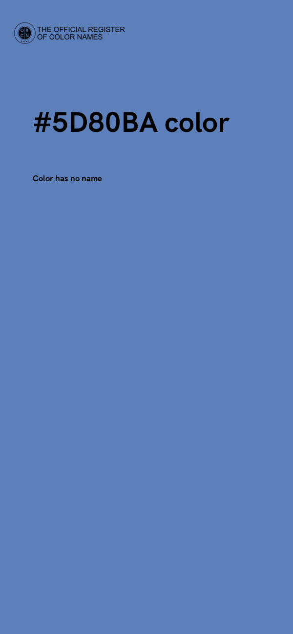 #5D80BA color image