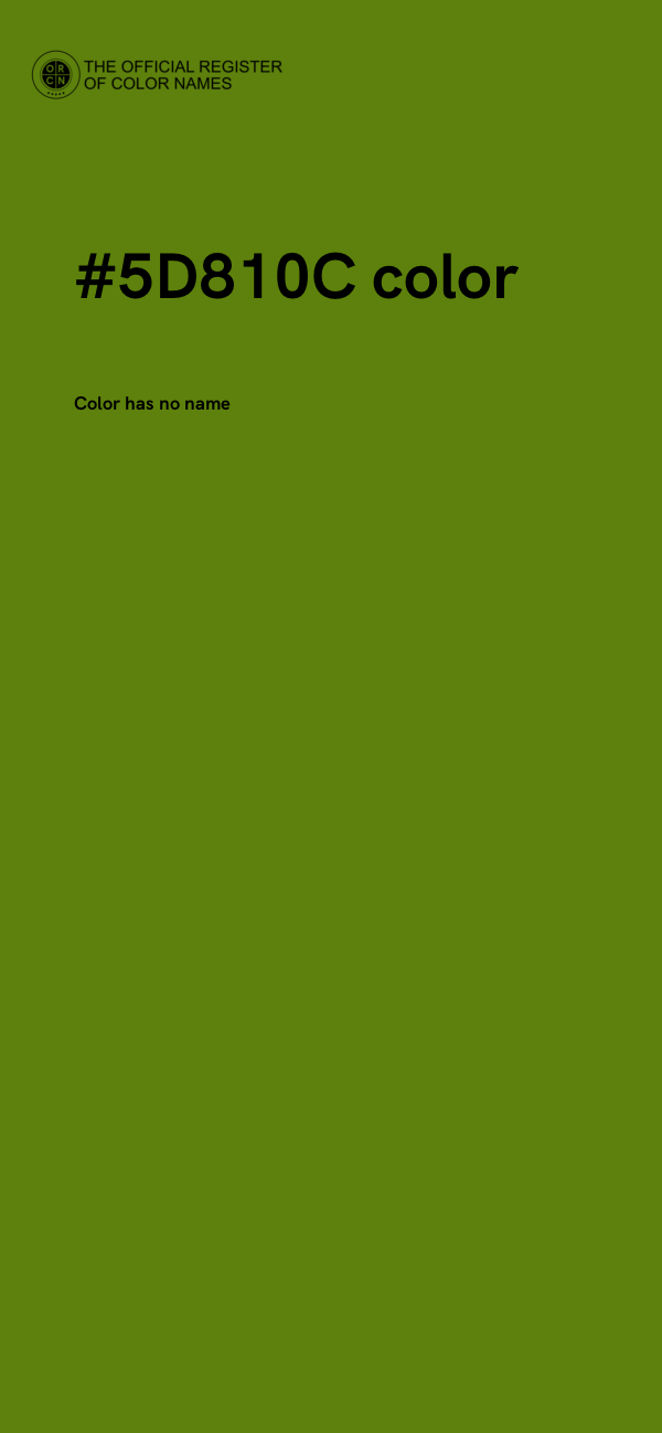 #5D810C color image