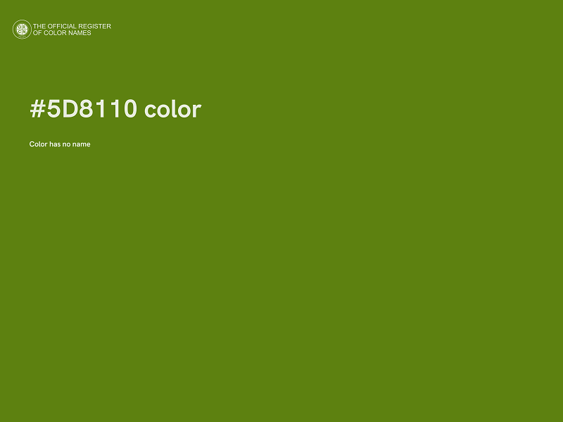 #5D8110 color image