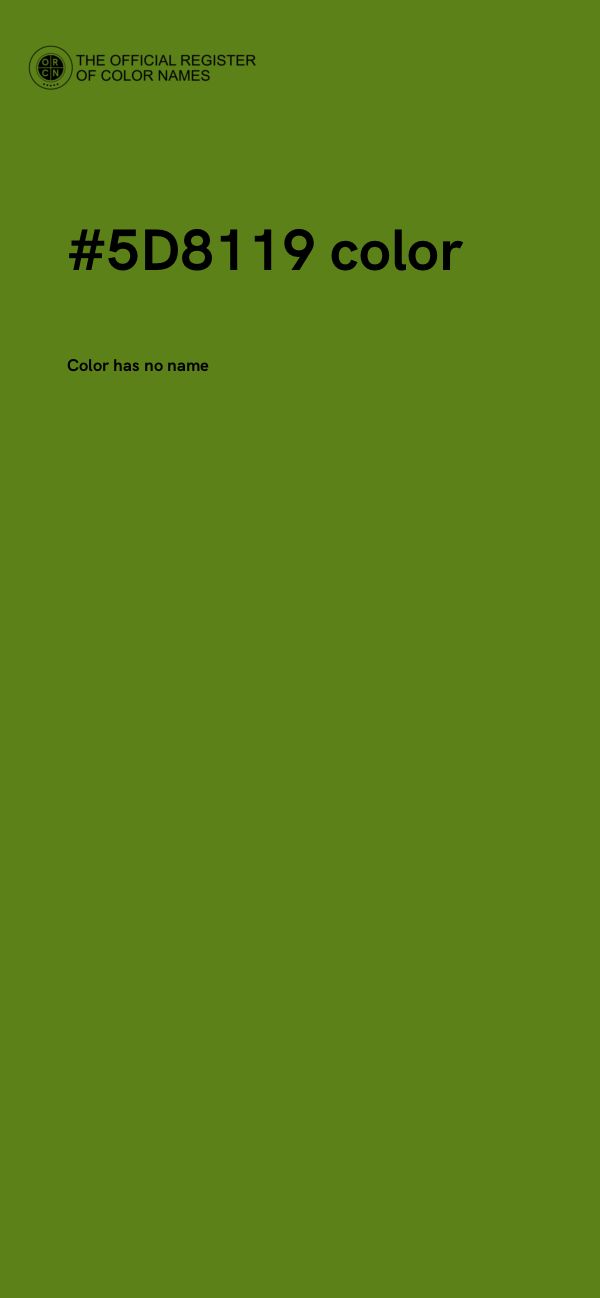 #5D8119 color image