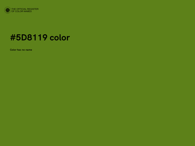 #5D8119 color image