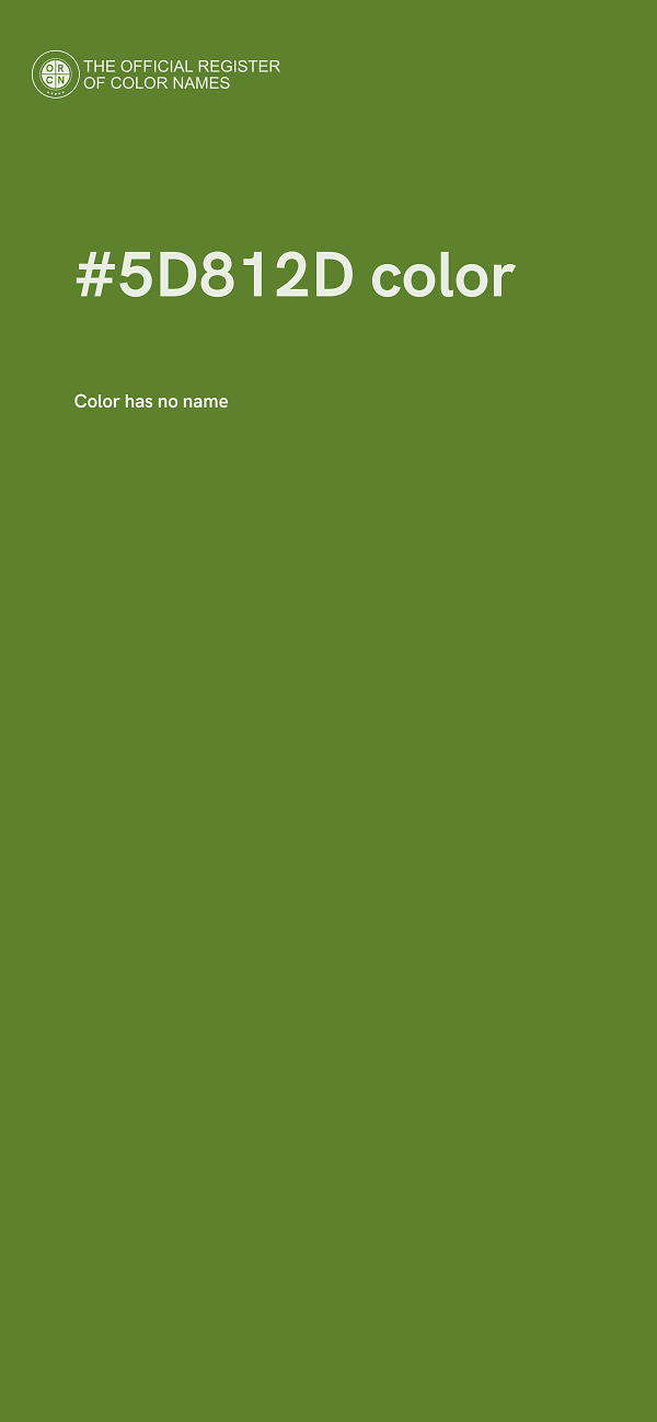 #5D812D color image