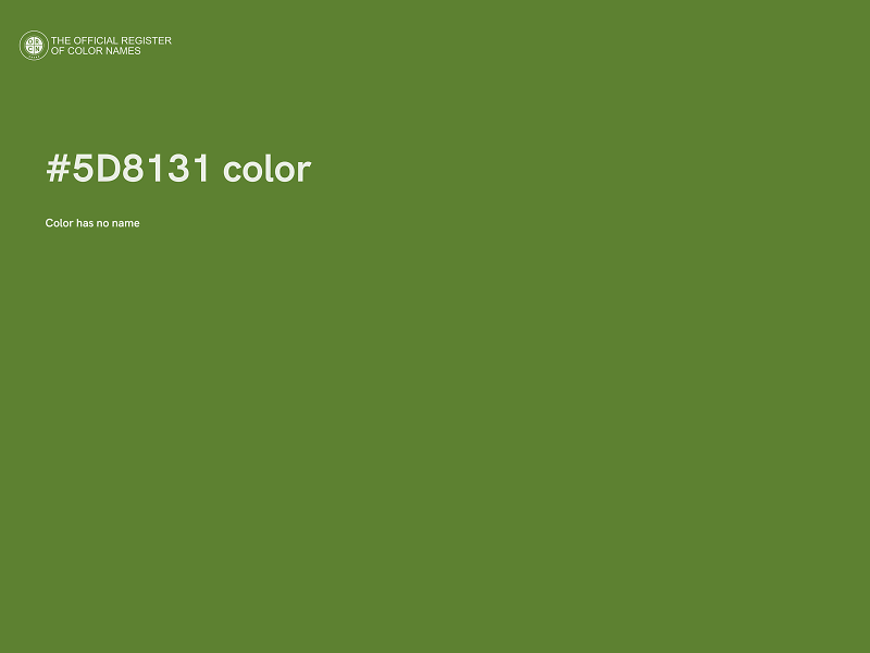 #5D8131 color image