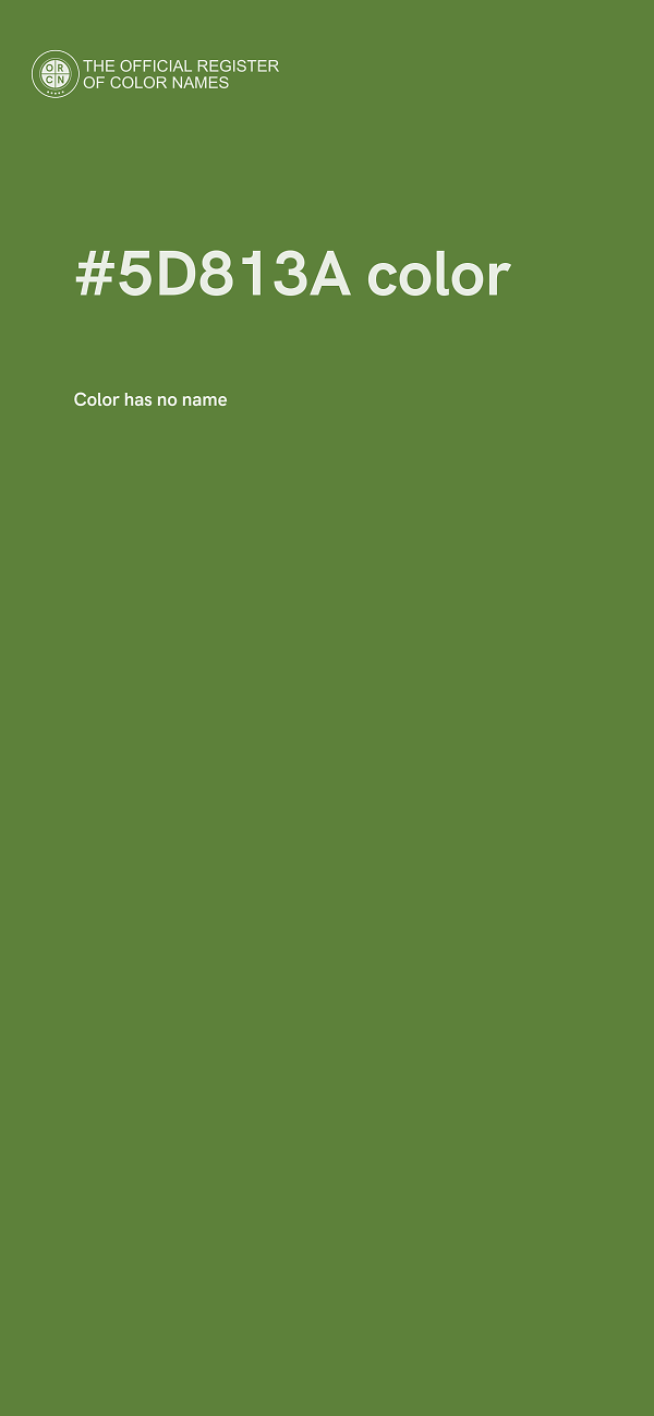 #5D813A color image