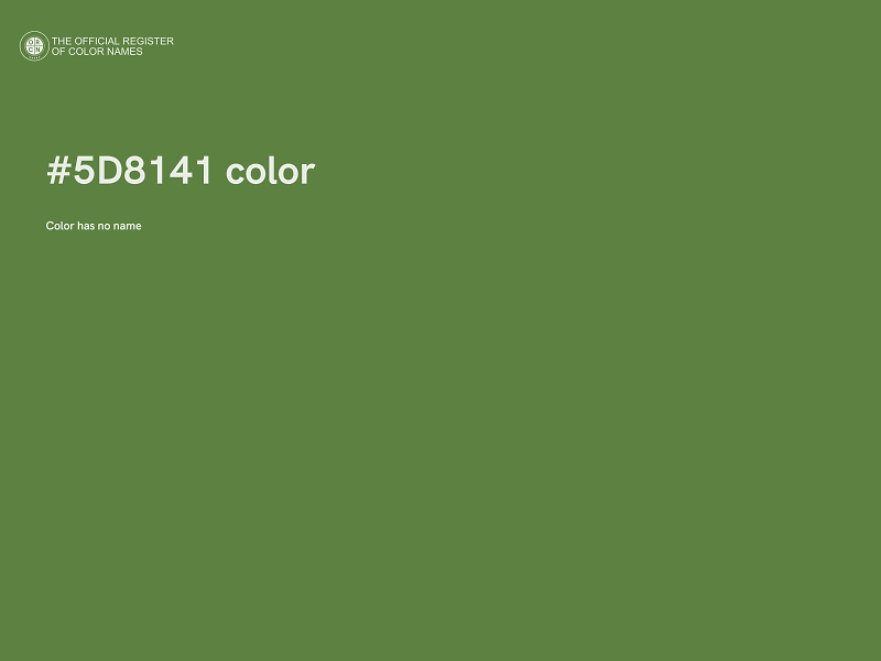 #5D8141 color image