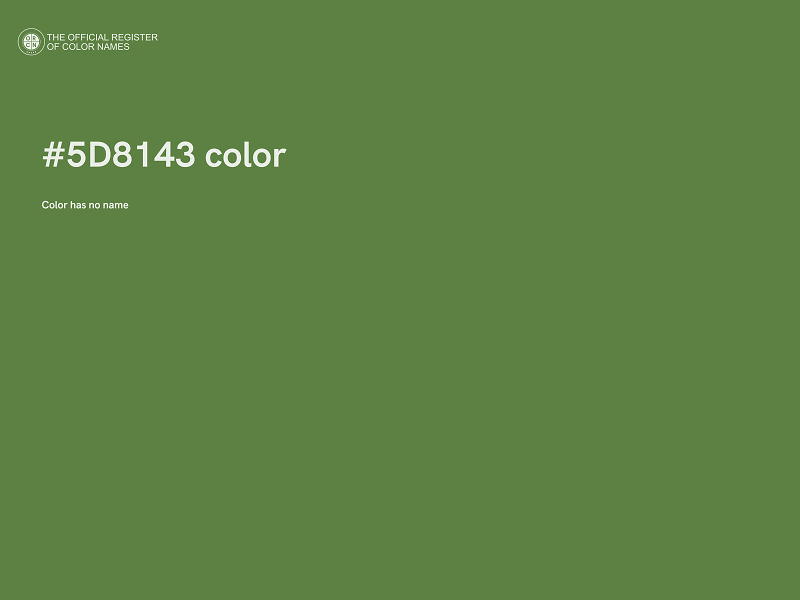 #5D8143 color image