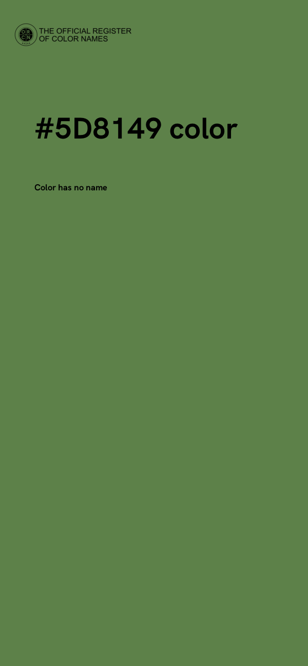 #5D8149 color image
