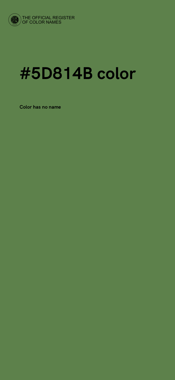 #5D814B color image