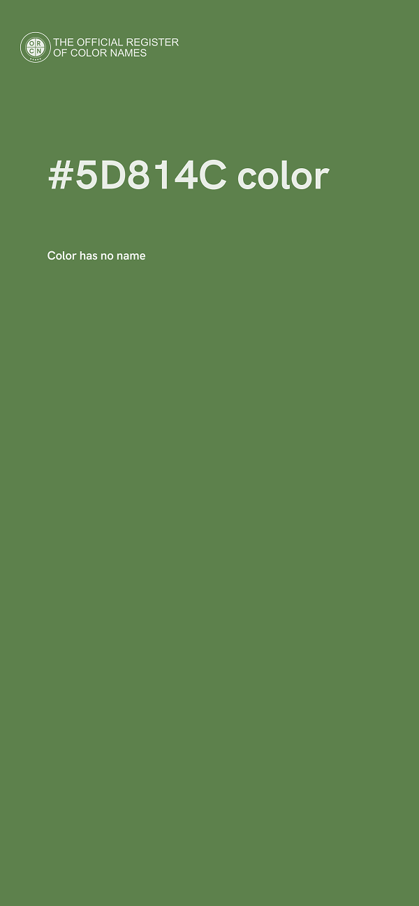 #5D814C color image