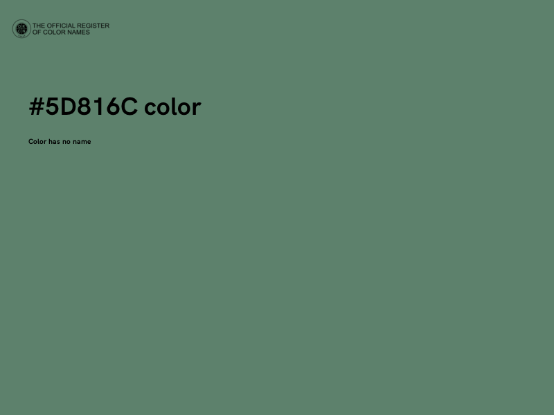 #5D816C color image
