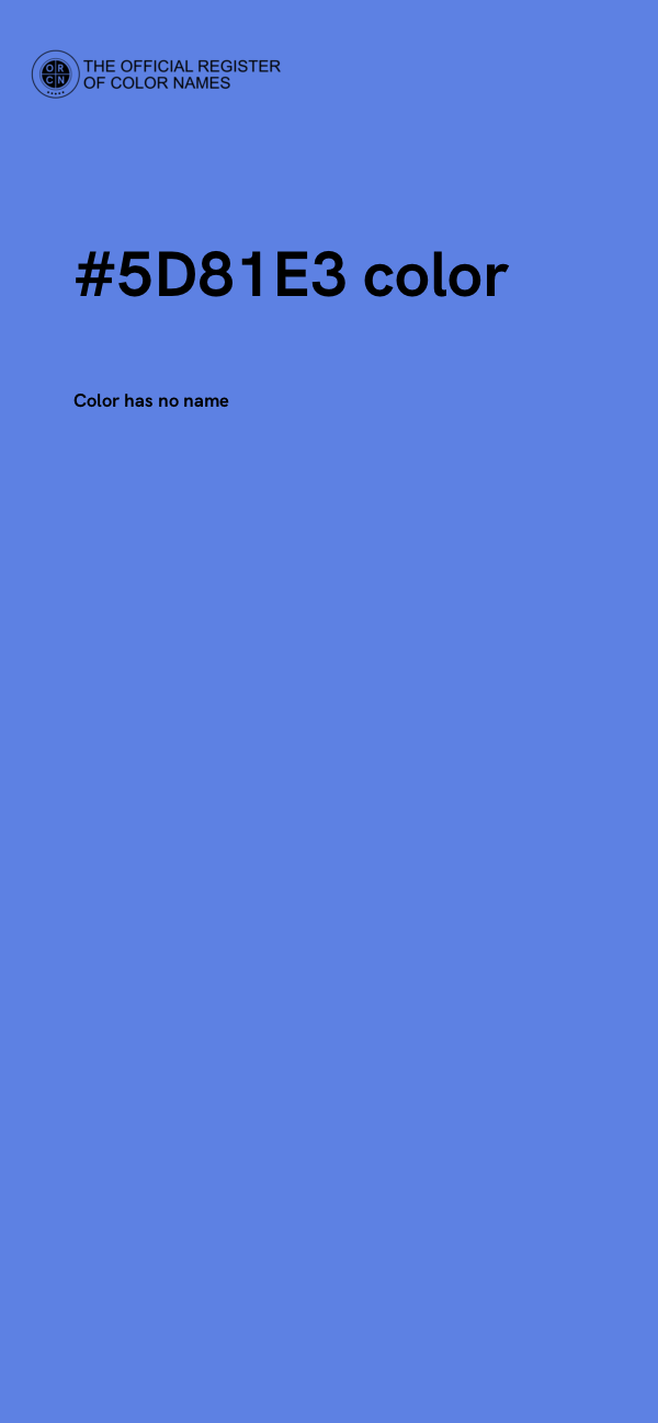 #5D81E3 color image