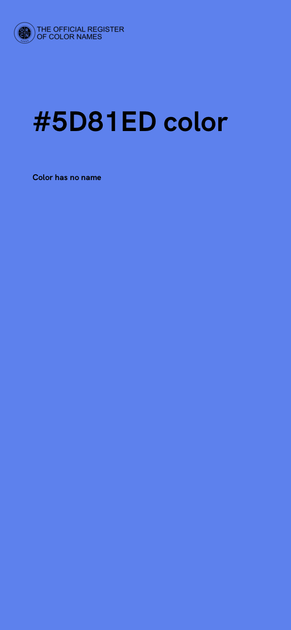 #5D81ED color image