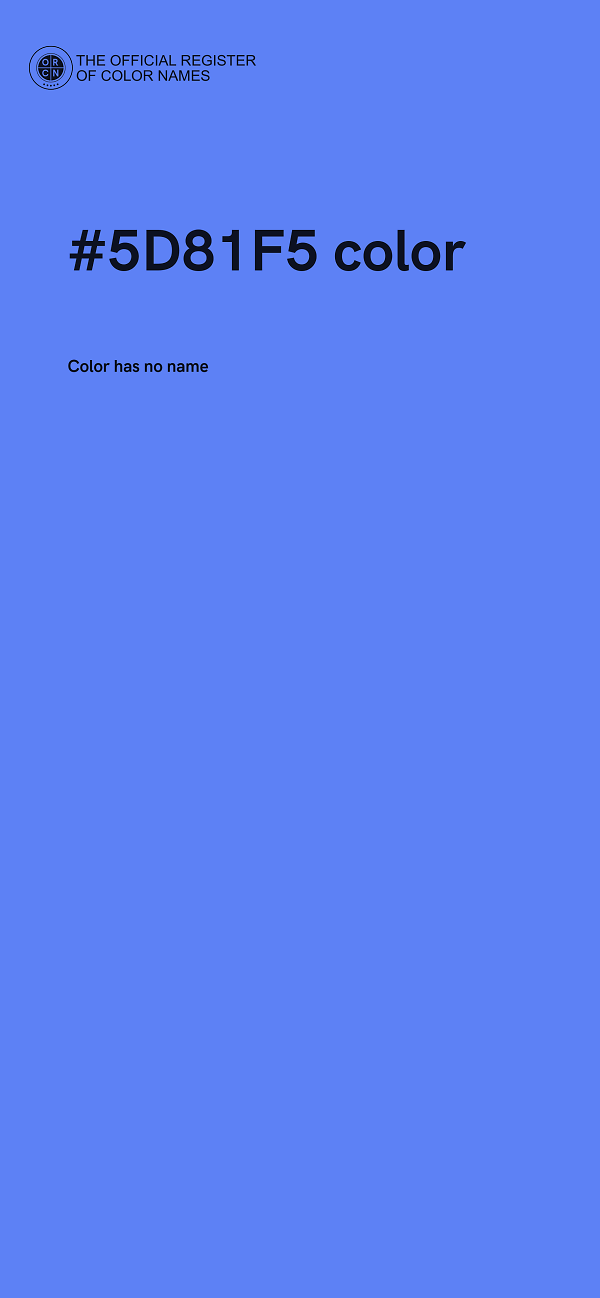 #5D81F5 color image