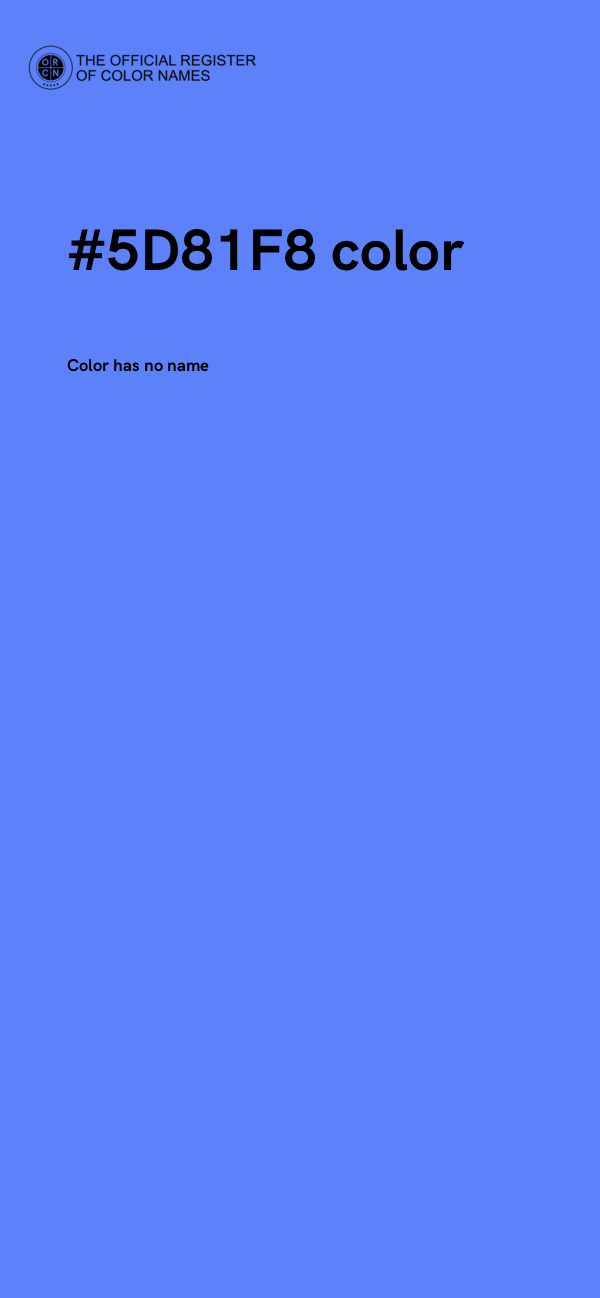 #5D81F8 color image