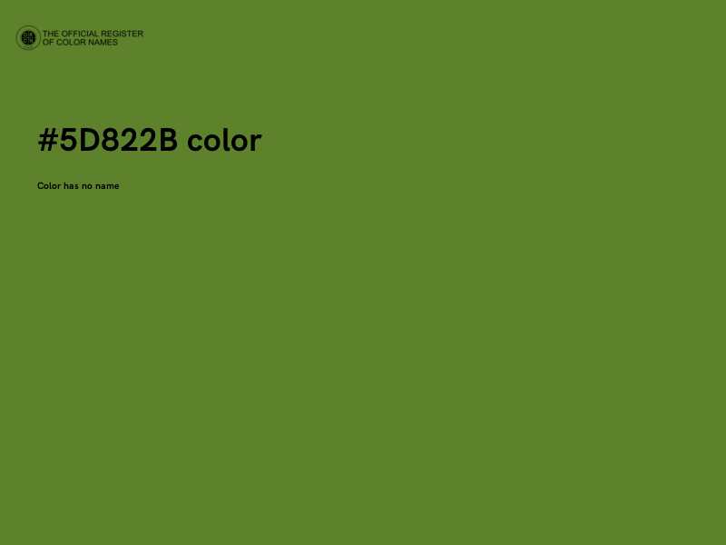 #5D822B color image