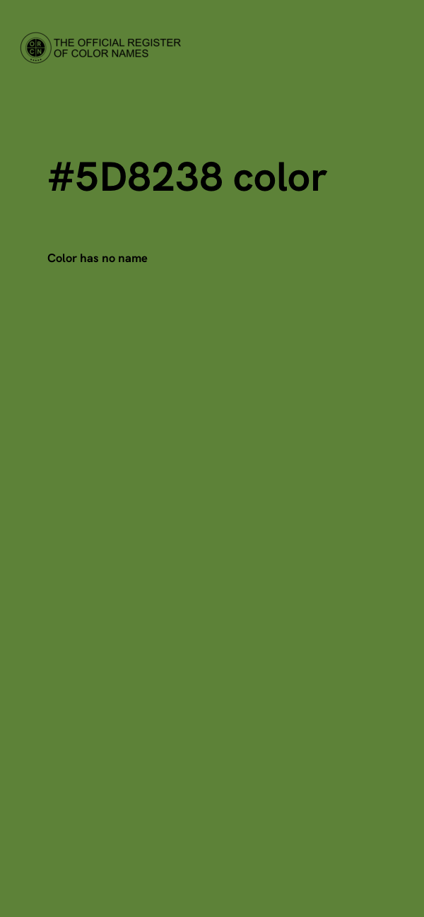 #5D8238 color image