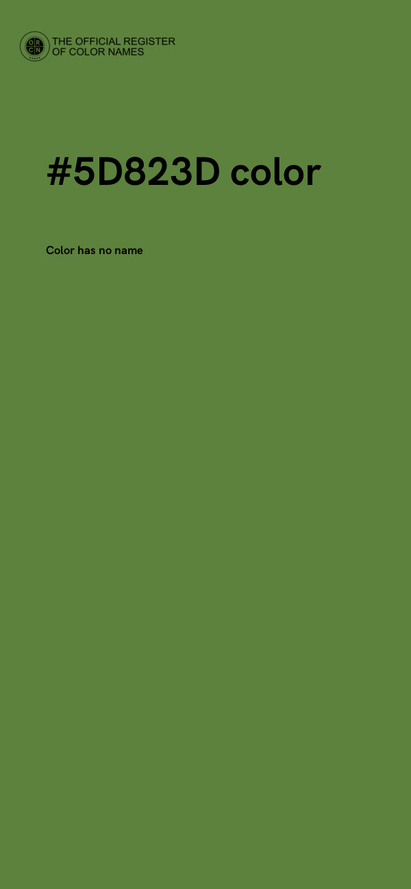 #5D823D color image
