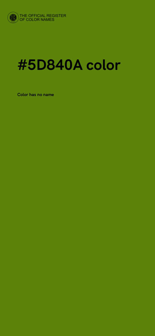 #5D840A color image