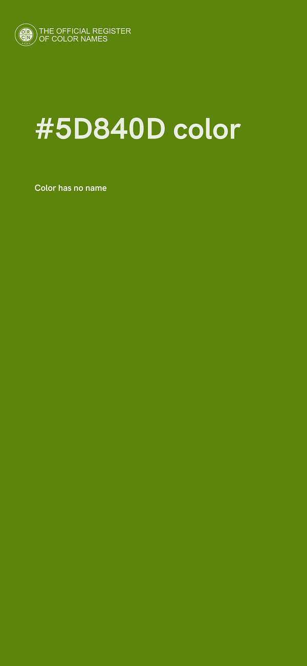 #5D840D color image