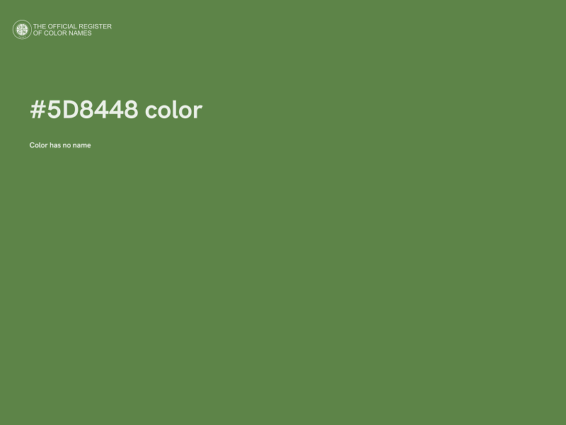 #5D8448 color image