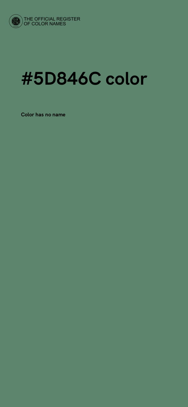 #5D846C color image