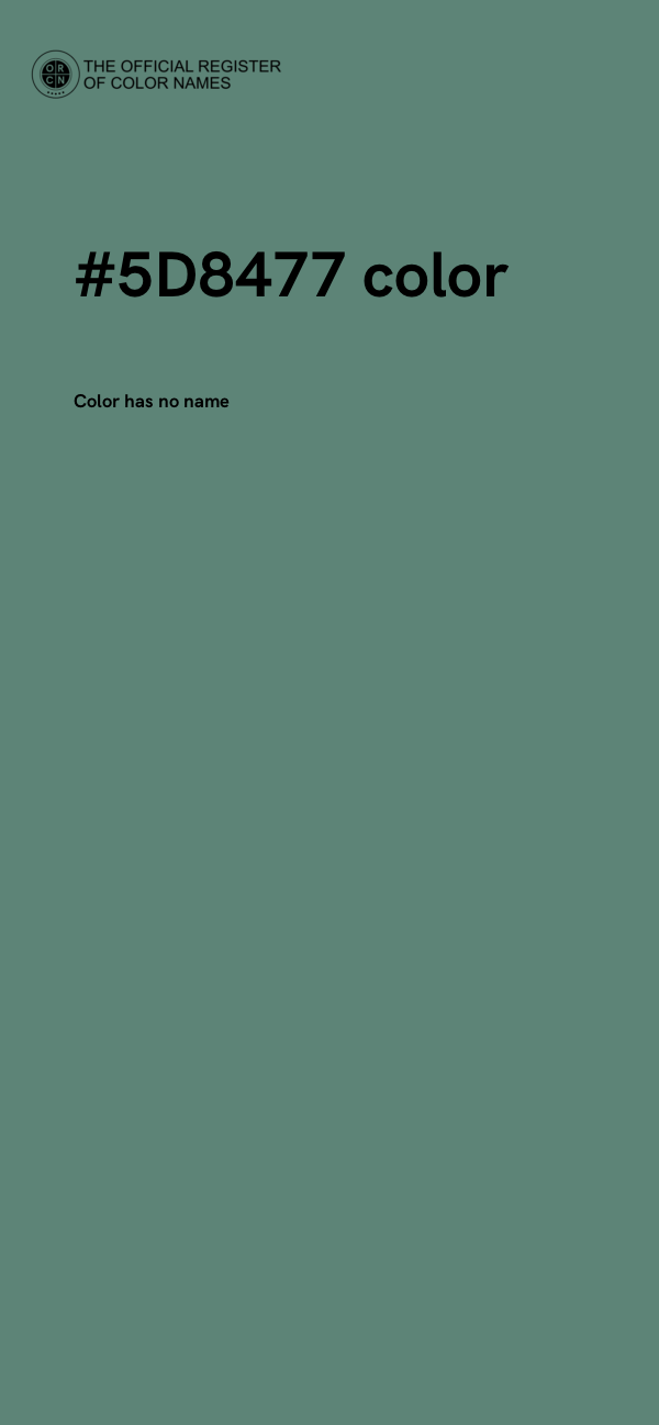 #5D8477 color image