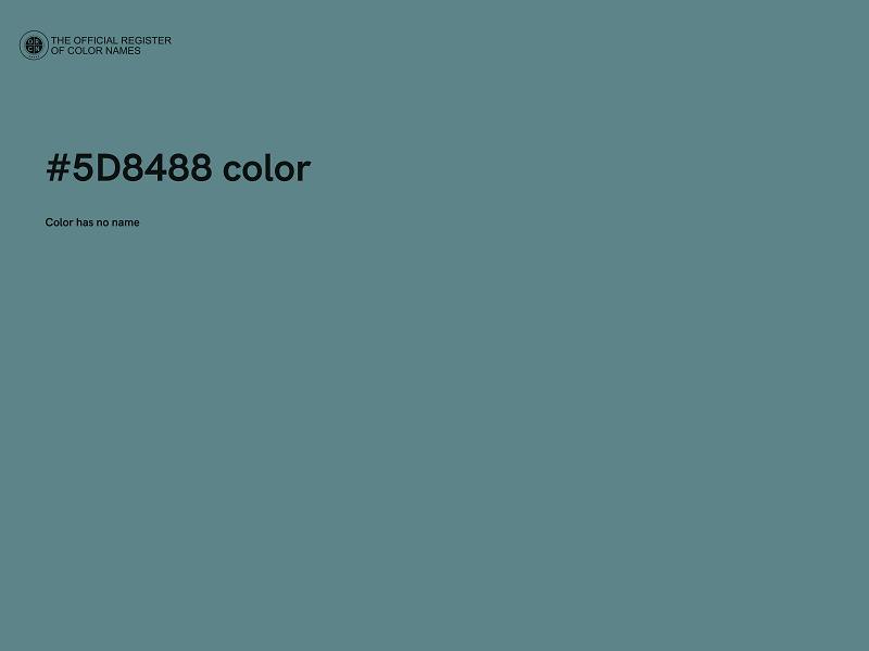 #5D8488 color image