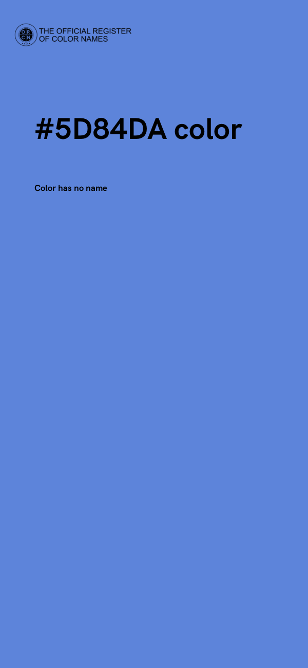 #5D84DA color image