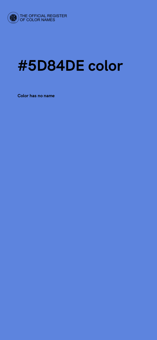 #5D84DE color image