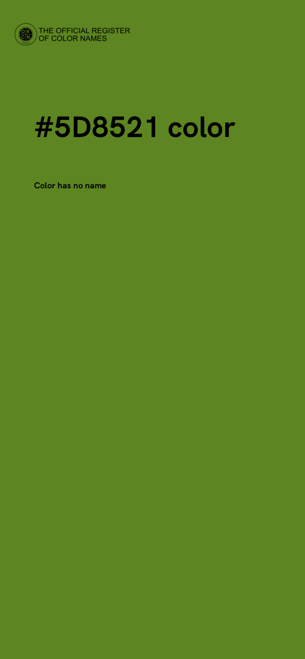 #5D8521 color image