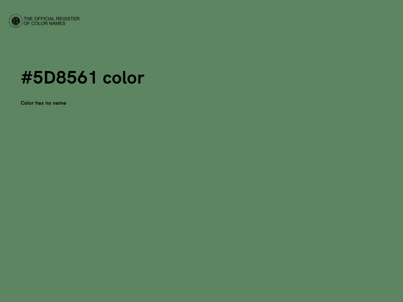 #5D8561 color image