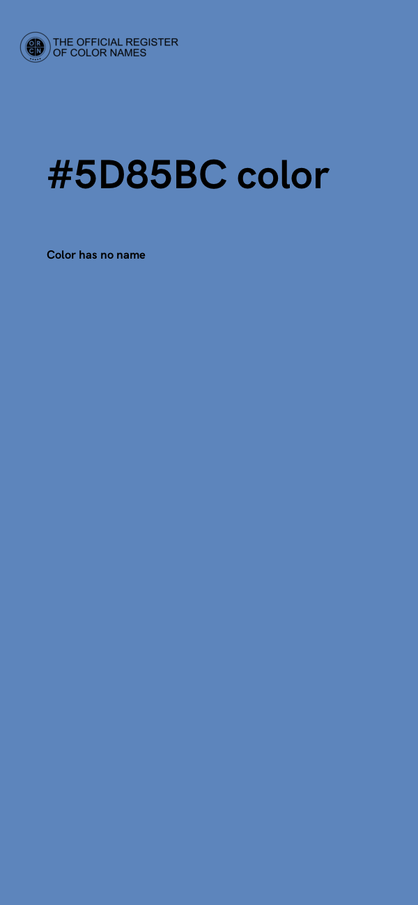 #5D85BC color image