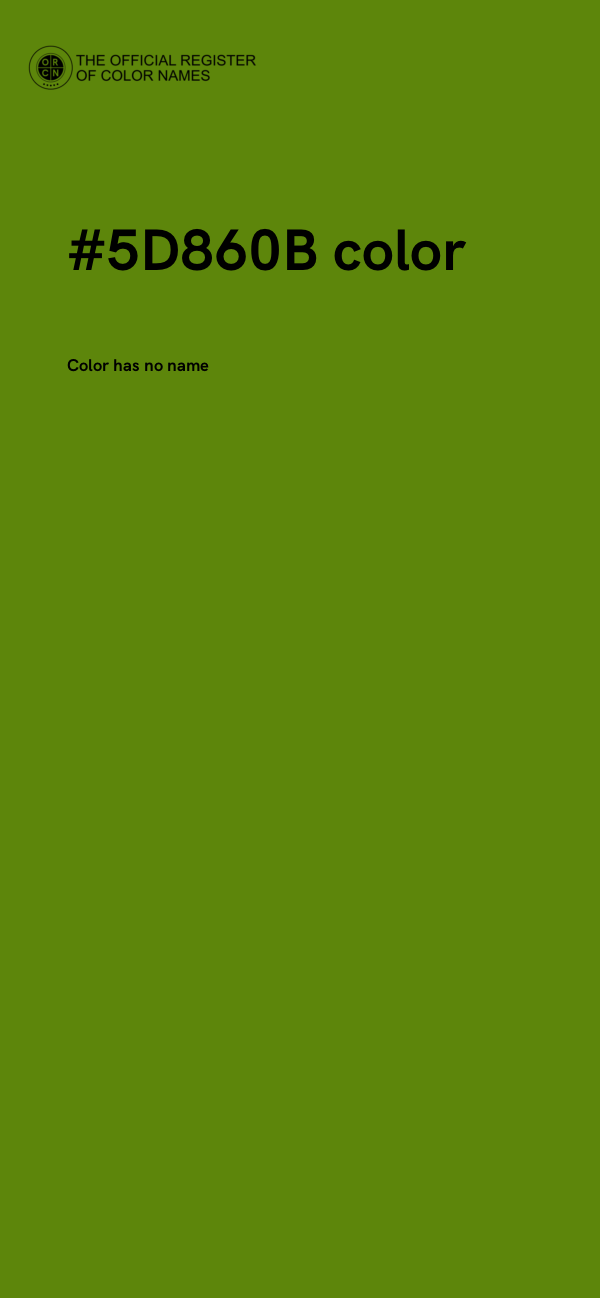 #5D860B color image