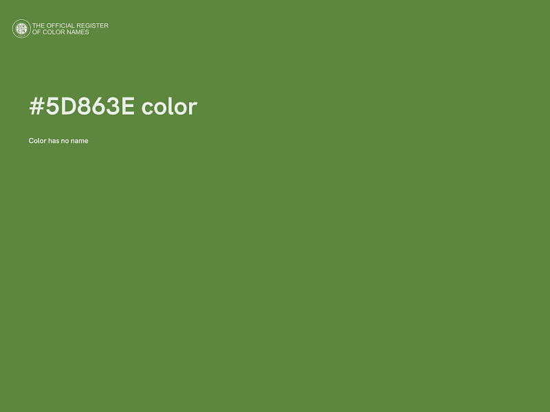 #5D863E color image