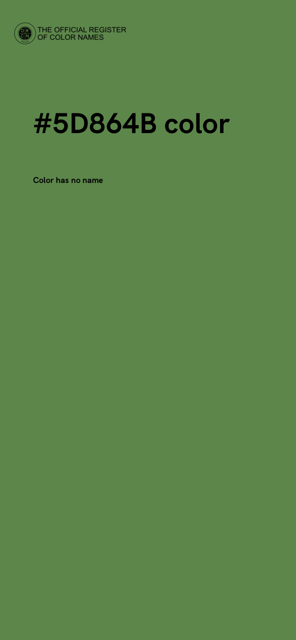 #5D864B color image