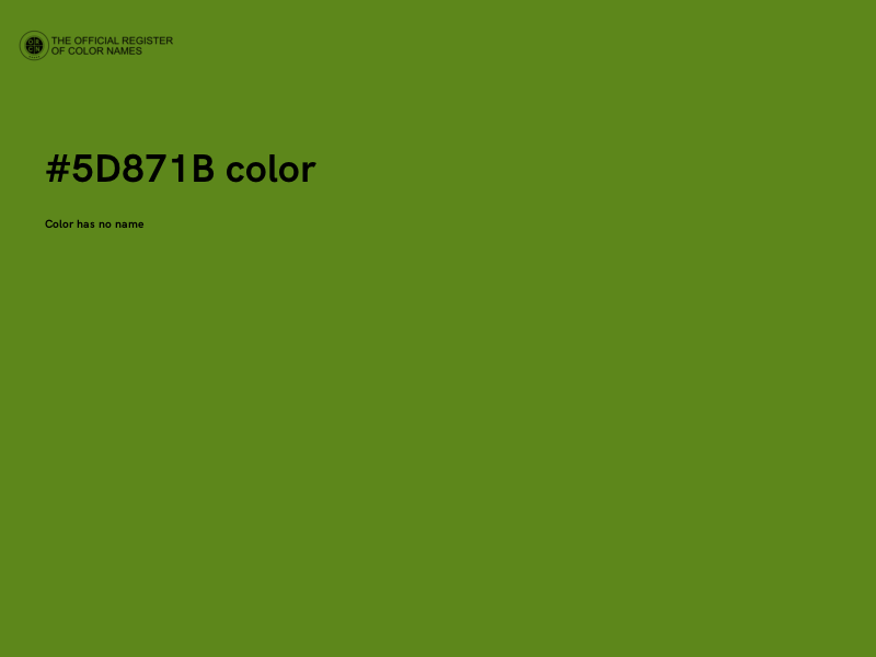 #5D871B color image